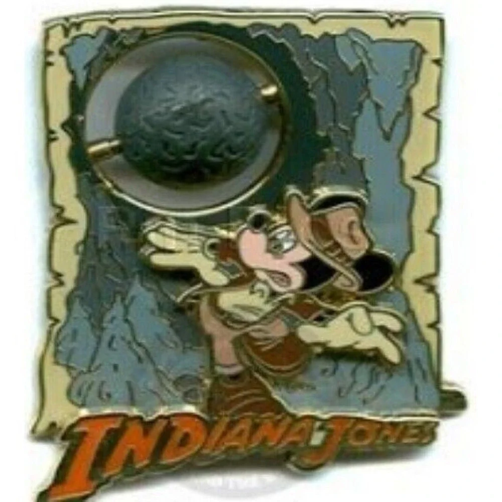 Disney Pin Indiana Jones Adventure Mickey Mouse Rolling Boulder DLRP Paris 52441